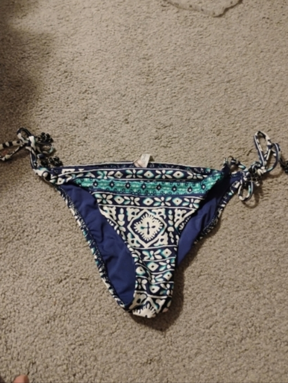 Nanette Lepore Beaded Tassel Bikini Bottom Sz M